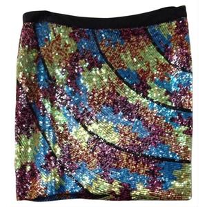 Barron Duquette Embellished Multicored Skirt 4